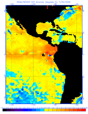 Current Operational SST Anomaly Charts for July 20, 2009. NOAA / NESDIS / OSDPD 