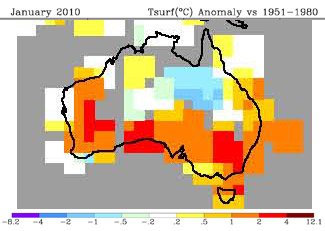 W Australia has hottest and driest summer on record. Surface Temperature Analysis courtesy of NASA GISS.