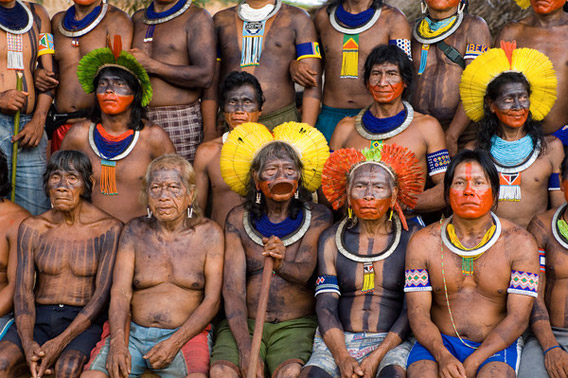 Meeting of Kayapo leaders