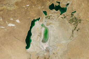 Shrinking Aral Sea:August 15, 2011