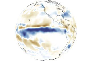 El Niño, La Niña, and Rainfall:Rainfall Anomaly, Dec 1997