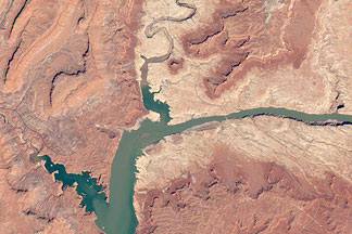 Water Level in Lake Powell:April 20, 2012