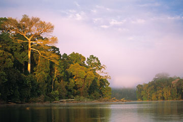 Amanecer en Cocha Salvador, Parque Nacional Manu. Foto: Frank Hajek.