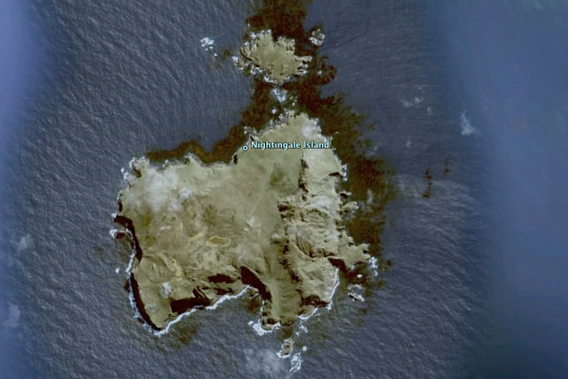  Nightingale Island as viewed from Google Earth.