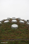 One of the 7 hills that make up the living roof of the Academy; the objects are skylights
