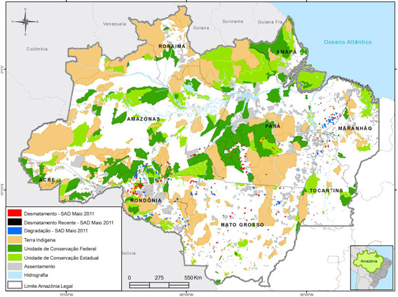 Deforestation in May 2011