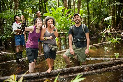 Margaret Southern and coworkers in the Brazilian Amazon