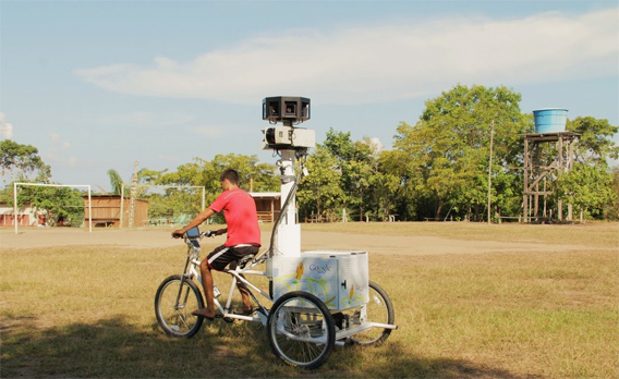 Street View in action in the Amazon.