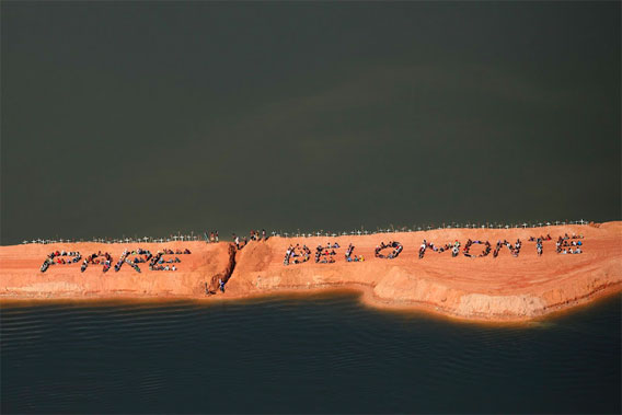 Belo Monte protest.