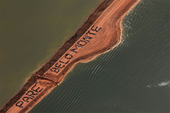 Belo Monte protest.