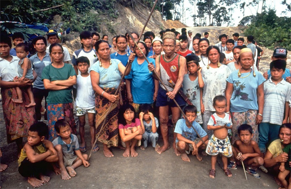 Indigenous village in Sarawak