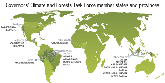 Governors Climate and Forest Task Force members