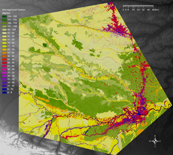 Map of Peru's Madre de Dios