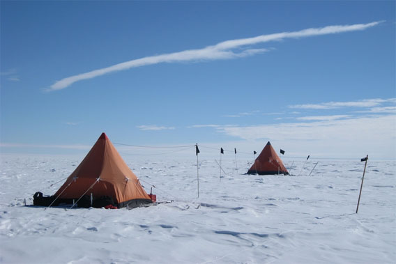 Antarctic camping