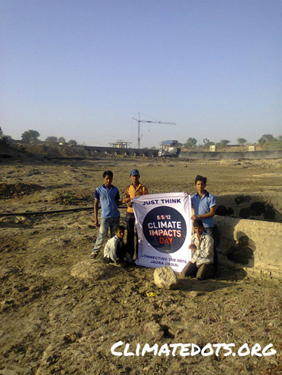 In Jaora, India, key water supplies are running dry during longer and longer periods of drought. Photo courtesy of 350.org.