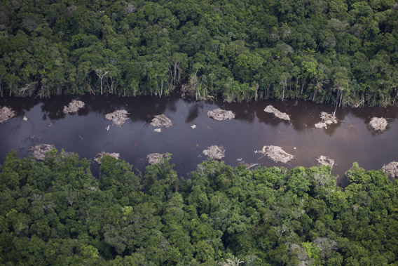 Construction of a canal for the Belo Monte Dam project, near Altamira. Photo by © Greenpeace/Daniel Beltra.