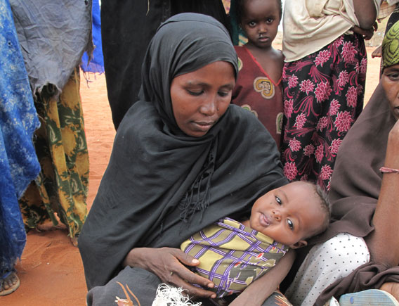 Famine victims in Kenya. Children are the most vulnerable during a famine. At the beginning of August the US estimated that 29,000 children under five had perished from the famine over the past 90 days. Photo by: © Rebecca Richards/WFP.