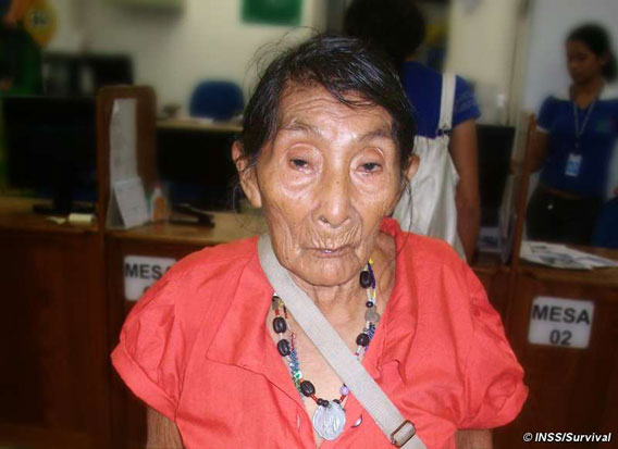  Maria Lucimar Pereira cumplirá 121 años el sábado (3 de septiembre). Foto cedida por Survival International.