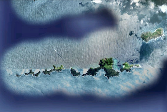  Murciélago Islands as seen by Google Earth.