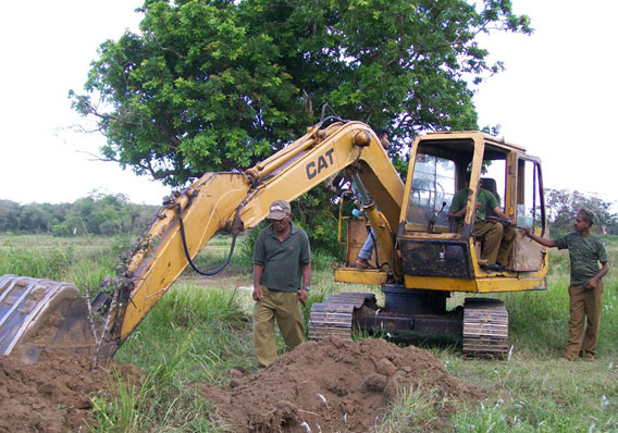  Destruction in Somawathiya National Park for Dole and Letsgrow plantation. Photo by: Anonymous Source.