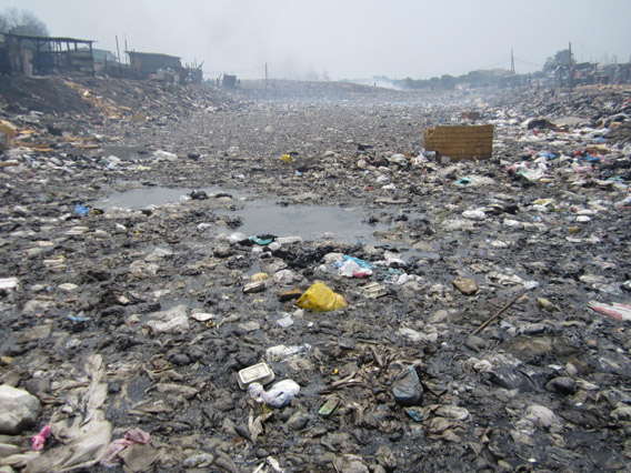 'Without fail everyone that I spoke to that lived and worked at Agbogbloshie, agreed that the entire area is not suitable for human habitation.' Photo by: David Fedele.