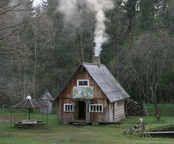 Despite urbanization, about 1/3 of Latvian population lives in the countryside. Traditionally, forests provided Latvians with building material and most of the houses are built from wood. Photo by: R.Matrozis, 2010.