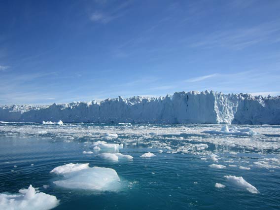 Store glacier in West Greenland. Photo by: Eric Rignot.