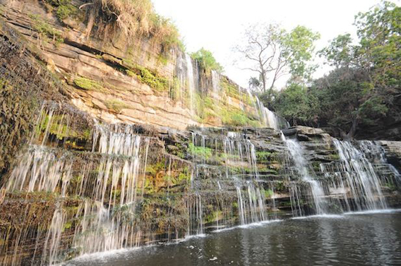 Waterfalls in the park. Photo by: Frankfurt Zoological Society (FZS).