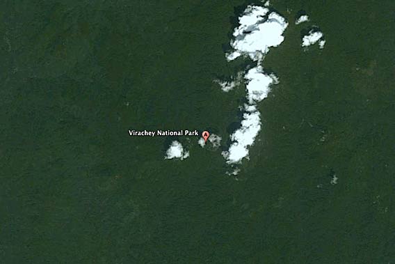  A portion of Virachey National Park as seen by Google Earth.